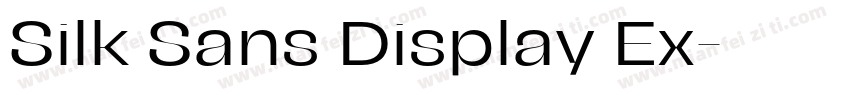 Silk Sans Display Ex字体转换